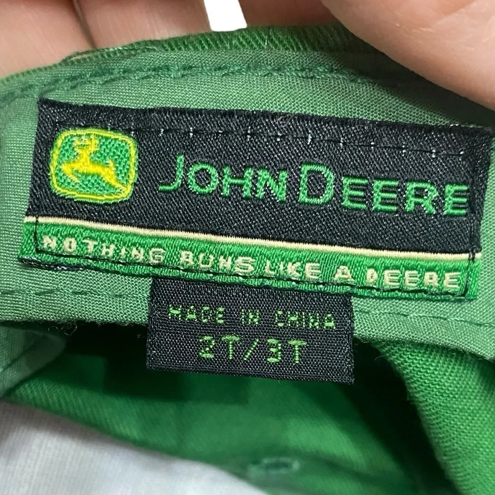 John Deere Green “Nothing Runs Like A Deere” Ball Cap Size 2T-3T Toddler
